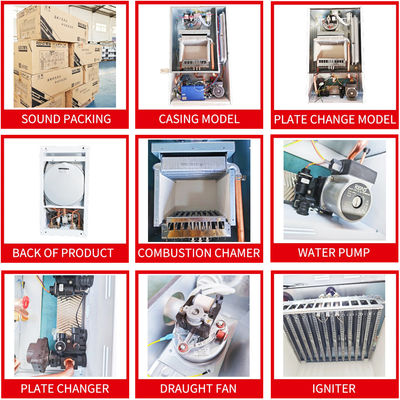 Termo ahorro de energía alto de Hung Boiler 20KW Lpg de la pared de la eficacia ISO14001