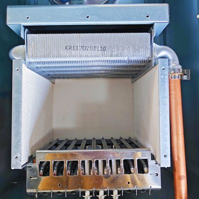 Función dual del baño blanco de Shell Top Component Heat And de la caldera de gas de la agua caliente del tapiz